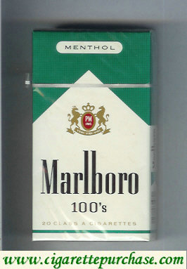 Marlboro Menthol 100s cigarettes hard box